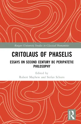 Mayhew / Schorn |  Critolaus of Phaselis | Buch |  Sack Fachmedien