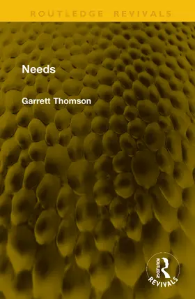 Thomson |  Needs | Buch |  Sack Fachmedien