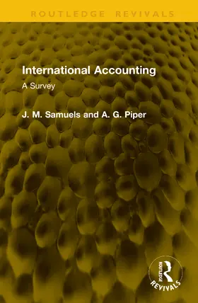 Samuels / Piper |  International Accounting | Buch |  Sack Fachmedien
