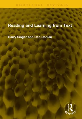Donlan / Singer |  Reading and Learning from Text | Buch |  Sack Fachmedien