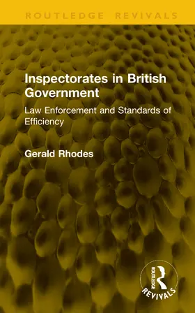 Rhodes |  Inspectorates in British Government | Buch |  Sack Fachmedien