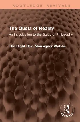 Walshe |  The Quest of Reality | Buch |  Sack Fachmedien