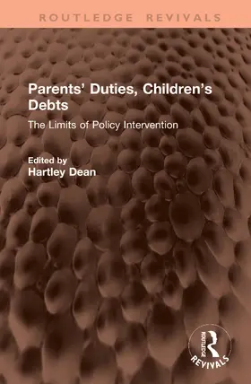 Dean |  Parents' Duties, Children's Debts | Buch |  Sack Fachmedien