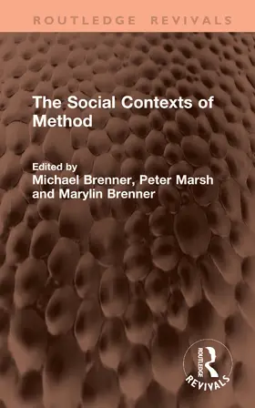 Brenner / Marsh |  The Social Contexts of Method | Buch |  Sack Fachmedien