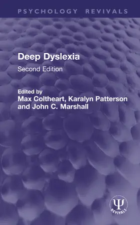 Coltheart / Patterson / Marshall |  Deep Dyslexia | Buch |  Sack Fachmedien
