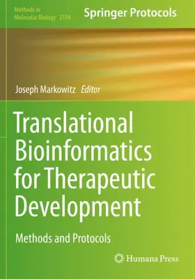 Markowitz |  Translational Bioinformatics for Therapeutic Development | Buch |  Sack Fachmedien
