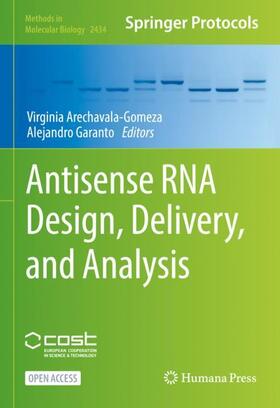 Garanto / Arechavala-Gomeza | Antisense RNA Design, Delivery, and Analysis | Buch | 978-1-07-162009-0 | sack.de