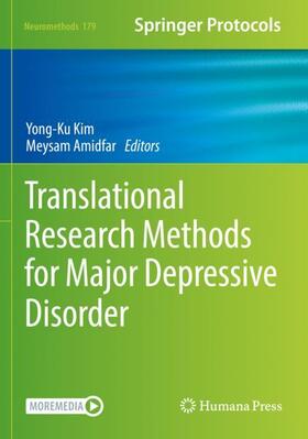 Amidfar / Kim |  Translational Research Methods for Major Depressive Disorder | Buch |  Sack Fachmedien