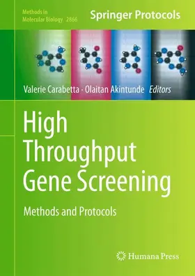 Carabetta / Akintunde | High Throughput Gene Screening | Buch | 978-1-0716-4191-0 | www.sack.de