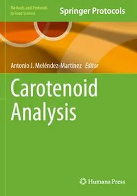 Meléndez-Martínez |  Carotenoid Analysis | Buch |  Sack Fachmedien