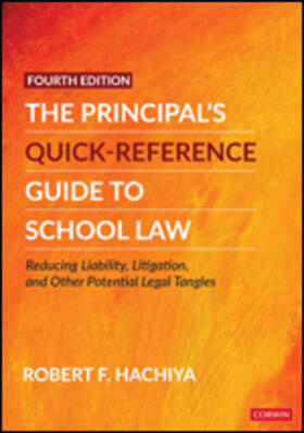 Hachiya |  The Principal's Quick-Reference Guide to School Law | Buch |  Sack Fachmedien