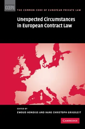 Hondius / Grigoleit |  Unexpected Circumstances in European Contract Law | Buch |  Sack Fachmedien