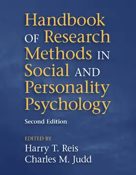 Reis / Judd |  Handbook of Research Methods in Social and Personality Psychology | Buch |  Sack Fachmedien