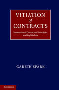 Spark |  Vitiation of Contracts | Buch |  Sack Fachmedien