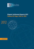  Dispute Settlement Reports 2012 | Buch |  Sack Fachmedien