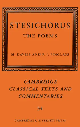 Stesichorus / Davies / Finglass | Stesichorus | Buch | 978-1-107-07834-5 | sack.de