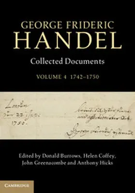 Burrows / Coffey / Greenacombe |  George Frideric Handel: Volume 4, 1742-1750 | Buch |  Sack Fachmedien