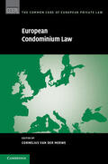 Van Der Merwe |  European Condominium Law | Buch |  Sack Fachmedien