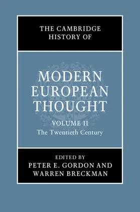 Gordon / Breckman |  The Cambridge History of Modern European             Thought | Buch |  Sack Fachmedien