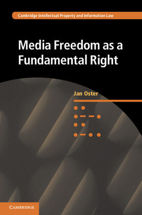 Oster |  Media Freedom as a Fundamental Right | Buch |  Sack Fachmedien