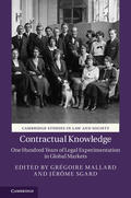 Mallard / Sgard |  Contractual Knowledge | Buch |  Sack Fachmedien