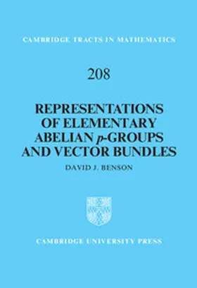Benson |  Representations of Elementary Abelian p-Groups and Vector             Bundles | Buch |  Sack Fachmedien