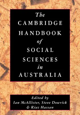 McAllister / Dowrick / Hassan |  The Cambridge Handbook of Social Sciences in Australia | Buch |  Sack Fachmedien
