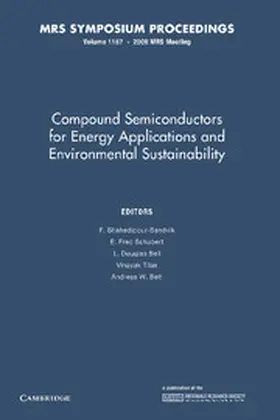 Shahedipour-Sandvik / Schubert / Bell |  Compound Semiconductors for Energy Applications and Environmental Sustainability | Buch |  Sack Fachmedien