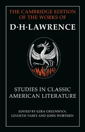 Lawrence / Greenspan / Vasey |  Studies in Classic American Literature | Buch |  Sack Fachmedien