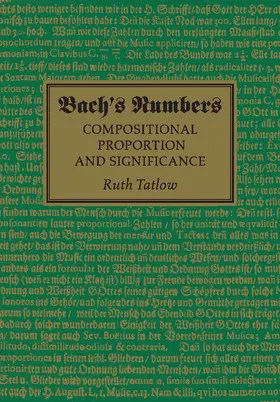 Tatlow |  Bach's Numbers | Buch |  Sack Fachmedien