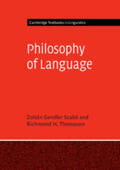 Szabó / Thomason |  Philosophy of Language | Buch |  Sack Fachmedien