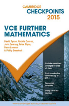 Tynan / Caruso / Dowsey | Cambridge Checkpoints VCE Further Mathematics 2015 and Quiz Me More | Medienkombination | 978-1-107-48511-2 | sack.de