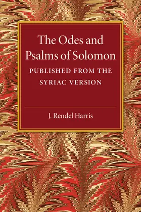 Harris |  The Odes and Psalms of Solomon | Buch |  Sack Fachmedien