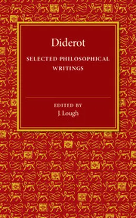 Diderot / Lough |  Selected Philosophical Writings | Buch |  Sack Fachmedien