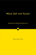 O'Hear |  Mind, Self and Person | Buch |  Sack Fachmedien
