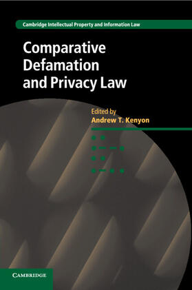 Kenyon |  Comparative Defamation and Privacy Law | Buch |  Sack Fachmedien