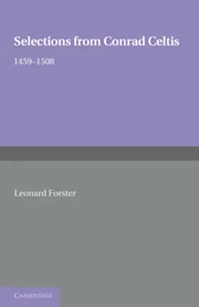  Selections from Conrad Celtis | Buch |  Sack Fachmedien