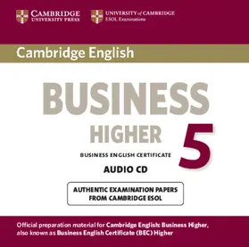 Cambridge ESOL |  Cambridge English Business 5 Higher Audio CD | Sonstiges |  Sack Fachmedien