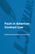 Ben-Shahar / Porat |  Fault in American Contract Law | Buch |  Sack Fachmedien