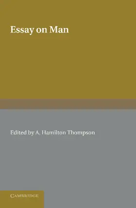Pope / Thompson |  Essay on Man | Buch |  Sack Fachmedien