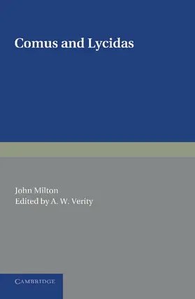 Milton / Verity |  Comus and Lycidas | Buch |  Sack Fachmedien