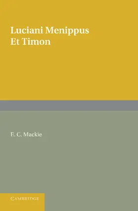 Lucian / Mackie |  Menippus Et Timon | Buch |  Sack Fachmedien