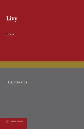 Edwards |  Livy Book I | Buch |  Sack Fachmedien