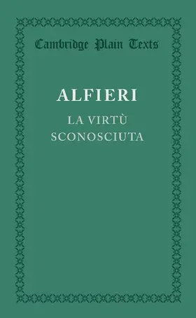 Alfieri |  La Virtu Sconosciuta | Buch |  Sack Fachmedien