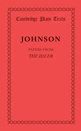 Johnson |  Papers from the Idler | Buch |  Sack Fachmedien