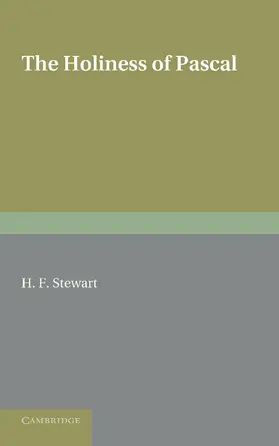 Stewart |  The Holiness of Pascal. H.F. Stewart | Buch |  Sack Fachmedien