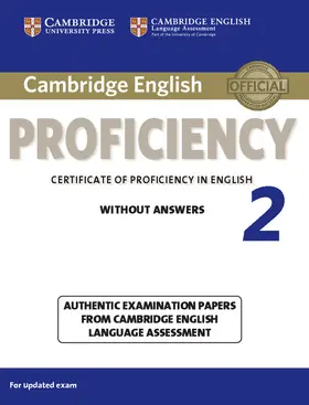  Cambridge English Proficiency 2 Student's Book Without Answers | Buch |  Sack Fachmedien