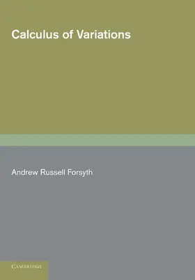 Forsyth |  Calculus of Variations | Buch |  Sack Fachmedien