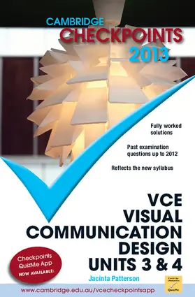 Patterson |  Cambridge Checkpoints VCE Visual Communication Design Units 3 and 4 2013 | Buch |  Sack Fachmedien