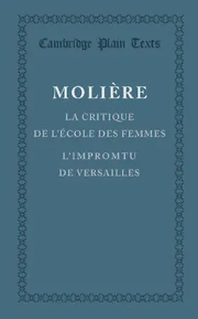 Molière |  La Critique de L'Ecole Des Femmes | Buch |  Sack Fachmedien
